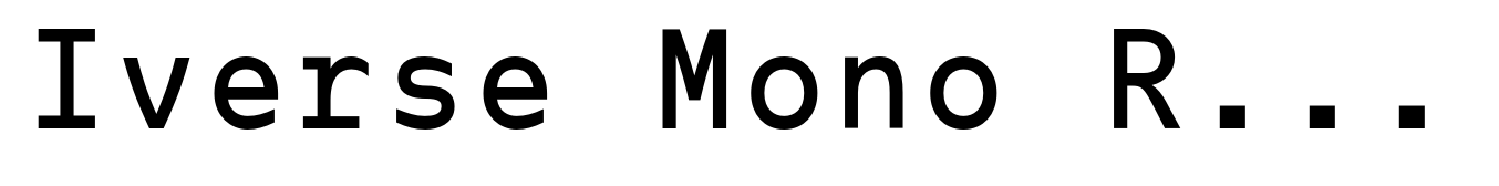 Iverse Mono Regular